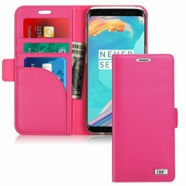 For Samsung Galaxy S8 Case Handmade Flip Folio Wallet Kickstand Card Slots Pink