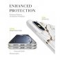 For iPhone X/Xs Case Ultra Slim Thin Glossy Soft TPU Rubber Gel White/Gold