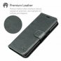 For Samsung Galaxy S8 Case Magnetic Leather Strap Flip Wallet Premium Gray