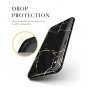 For iPhone X/Xs Case Ultra Slim Thin Glossy Soft TPU Rubber Black/Gold