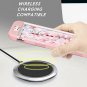 For iPhone 8/7 Plus Slim Wave Point Design 2 in1 Silicone Shockproof Rose Gold
