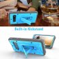 For Samsung Galaxy S10 Case Heavy Duty Military Grade Kickstand Blue/Gray