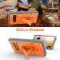 For Samsung Galaxy S10 Case Heavy Duty Military Grade Kickstand Orange/Gray