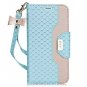 Samsung Galaxy S7 Edge Case Leather Wallet Flip Folio Mirror ForestGreen