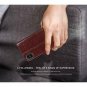 For iPhone Xs Max Case Premium Leather Handmade Flip Folio Wallet Dark Brown