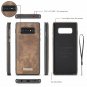 For Galaxy S10 Plus Case Wallet Detachable Folio Magnetic Premium Leather Brown