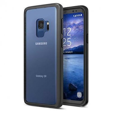Samsung Galaxy S9 Case Enhanced Hand-Grip TPU Cushion Heavy Duty Black/Clear