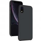 Case Rubber Liquid Silicone Classic Shockproof Protective for iPhone XR Black