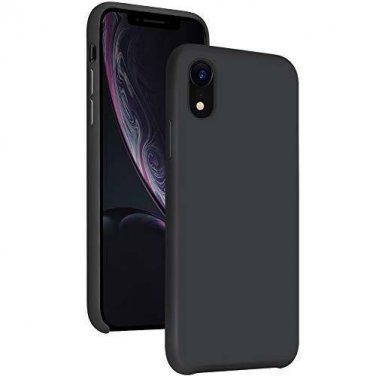 Case Rubber Liquid Silicone Classic Shockproof Protective for iPhone XR Black