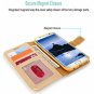 For Galaxy S7 Edge Wallet Case Leather Diamond Jewel Card Slots Golden Bling