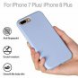 For iPhone 7/8 Plus Case Silicone Rubber Full Body Protection Shockproof Purple