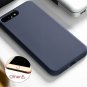 For iPhone 7/8 Plus Case Silicone Rubber Full Body Protection Shockproof Blue