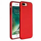 For iPhone 7/8 Plus Case Silicone Rubber Full Body Protection Shockproof Red