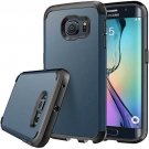 for Samsung Galaxy S6 Edge Case Shock Proof Defender Protection Dark Blue/Black