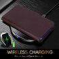 For Galaxy S10 Plus Luxury Cowhide Genuine Leather Blocking Handcrafted Brown