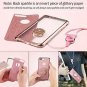 For iPhone 7/8 Plus Case Glitter Cute Diamond Rhinestone Bumper Kickstand Pink