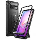 For Samsung Galaxy S10 Case Full-Body Dual Layer Rugged Holster Kickstand Black