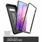 For Samsung Galaxy S10 Case Full-Body Dual Layer Rugged Holster Kickstand Black