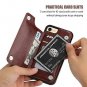 For iPhone 8 Wallet Case with Card Holder Double Magnetic Clasp Leather PU Brown