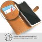 iPhone Xs Max Case Luxury Genuine Leather Wallet Viewing Card Slots Dark Green