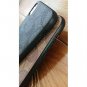 For iPhone Xs Max Case Elegant Luxury Leather Monogram Style Cover Badge Black