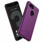 For Google Pixel 3 Case Wallet Dual Layer with Card Slot Holder Kickstand Purple