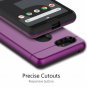 For Google Pixel 3 Case Wallet Dual Layer with Card Slot Holder Kickstand Purple