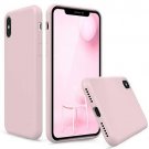 iPhone X/Xs Case Full Body Protection Silicon Wireless Charging Slim Rubber Pink