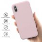 iPhone X/Xs Case Full Body Protection Silicon Wireless Charging Slim Rubber Pink