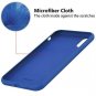 iPhone X/Xs Case Full Body Protection Silicon Wireless Charging Slim Rubber Blue
