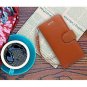 For iPhone 7/8 Plus Case Flip Folio Genuine Leather Wallet and Credit Card Brown