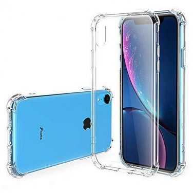 Clear Shock Absorption with Soft TPU Gel Bumper TPU for Apple iPhone XR