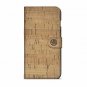 For iPhone 7/8 Plus Case Cork Wood  Natural Wallet Leather ExteriorEco Friendly