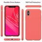 iPhone X/Xs Case Full Body Protection Silicon Wireless Charging Rubber Orange