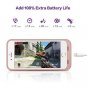 For iPhone 7/8 Plus Battery Case 7000mAh Protective Rechargeable Rose Gold