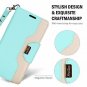 For Galaxy Note 8 Wallet Case Flip Kickstand Card Slots Mirror Wristlet Mint