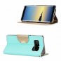 For Galaxy Note 8 Wallet Case Flip Kickstand Card Slots Mirror Wristlet Mint