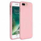 For iPhone 7/8 Plus Case Silicone Rubber Full Body Protection Rose Pink