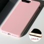 For iPhone 7/8 Plus Case Silicone Rubber Full Body Protection Rose Pink
