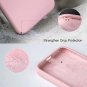 For iPhone 7/8 Plus Case Silicone Rubber Full Body Protection Rose Pink