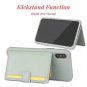 iPhone XR Case Genuine Italian Leather Card Slot Holders Stand Function-Mint