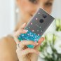 For Sony Xperia XA2 Ultra Case Cute Glitter Series Flowing Sparkle Bling Blue