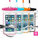 4 Pack Universal Waterproof Case Dry Bag Pouch BlackBlueOrangeRoseRed