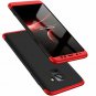 For Galaxy A8 Plus 2018 Case 3 in 1 360 Full Protection Thin Hard RedBlack