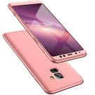 For Galaxy A8 Plus 2018 Case 3 in 1 360 Full Protection Thin Hard Rose Gold
