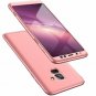 For Galaxy A8 Plus 2018 Case 3 in 1 360 Full Protection Thin Hard Rose Gold