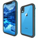For iPhone XR Case Full-Body Waterproof Snowproof Cover Screen Protector Blue