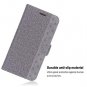 For iPhone Xs Max Case Wallet Folio Folding Protective with Card Holder Grey