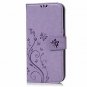 For Samsung Galaxy S7 Edge Case Leather Wallet Card Holders Fashion Pen Violet