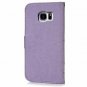 For Samsung Galaxy S7 Edge Case Leather Wallet Card Holders Fashion Pen Violet
